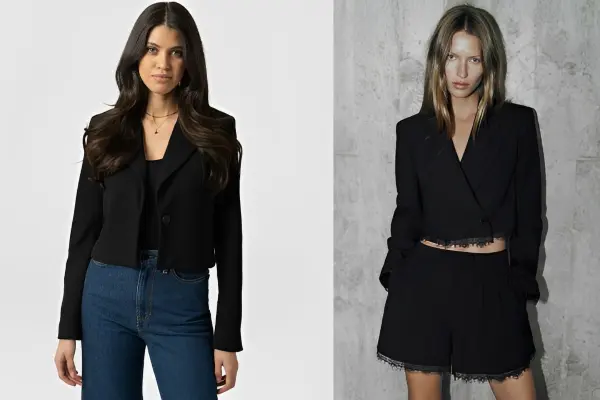 Short Black Blazers