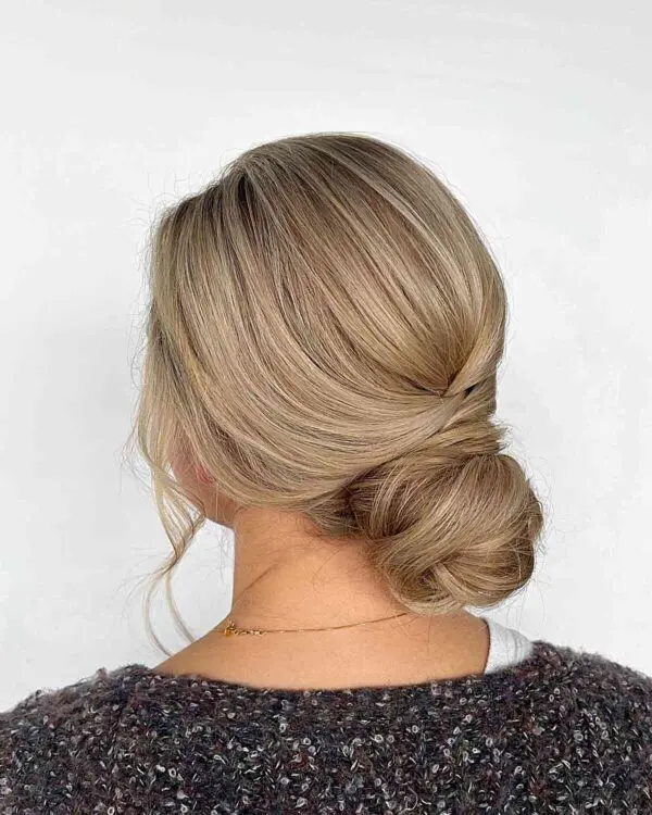 Straight Hair Updo