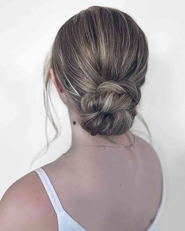 Straight Hair Updo