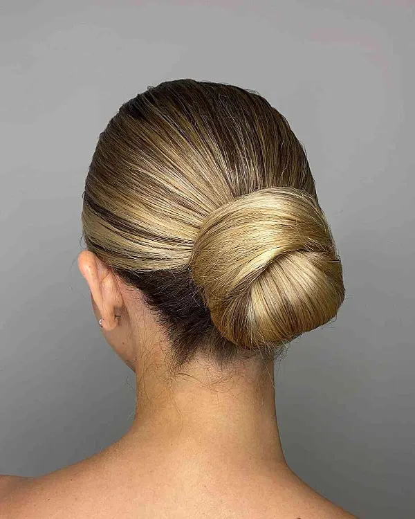 Straight Hair Updo