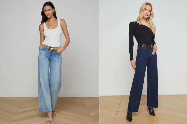 Tops and Wide Leg Jeans