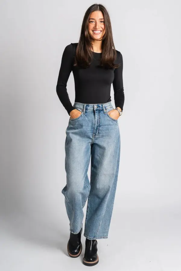 Tops With Barrel Jeans