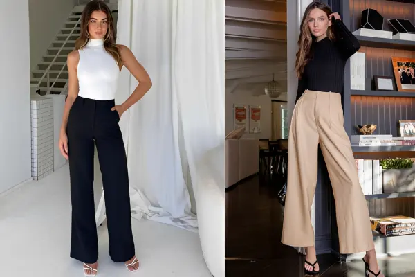 How To Style Wide Leg Pants Women