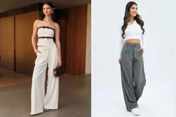 Tops To Wear With Wide Leg Pants Women